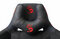 Кресло игровое A4Tech Bloody GC-400 черный/красный с подголов. крестов. пластик черный
