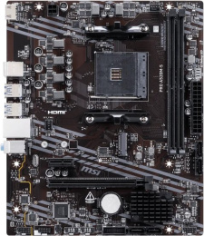 Материнская плата MSI PRO A520M-S Soc-AM4 AMD A520 2xDDR4 mATX AC`97 8ch 7.1 GbLAN RAID+HDMI