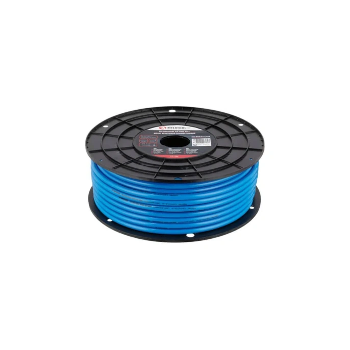 Шланг прямой полиуретановый 6.5х10 мм, 50 м, пластиковая бобина, STORM INTERTOOL PT-1756