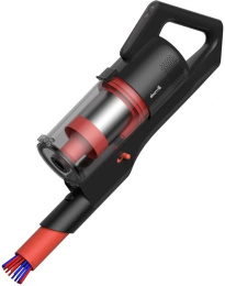 Вертикальный пылесос (handstick) DEERMA DEM-T20W, 180Вт, черный/красный