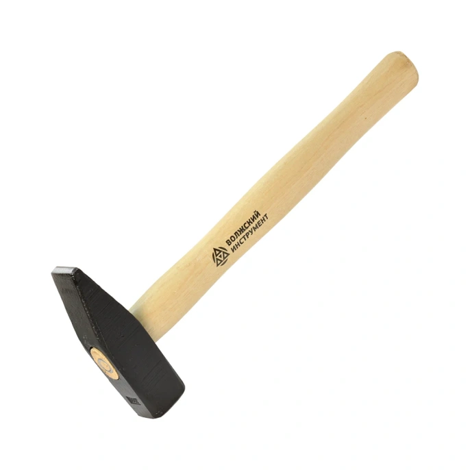 Слесарный молоток Волжский инструмент 0.8 кг, квадратный боек, оксидированный 3603013