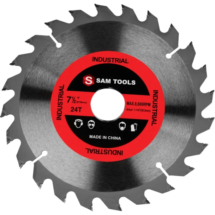 Пильный диск SAMGRUPP по дереву 190х30 мм. 24 зуб. SAMC-020190024