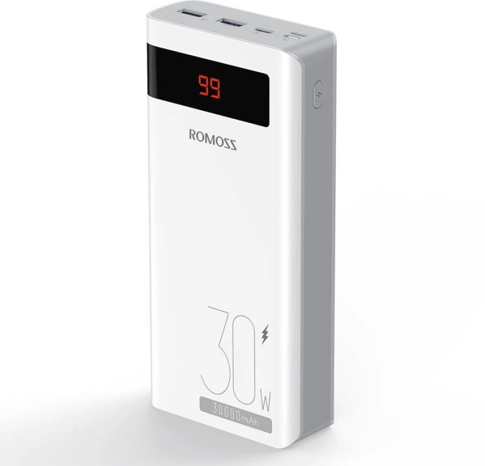 Мобильный аккумулятор Romoss Sense8PS Pro 30000mAh QC3.0/PD3.0 5A белый 1745988