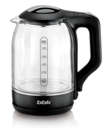 Чайник электрический BBK EK1724G, 1.7л, стекло/пластик
