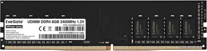 Модуль памяти ExeGate HiPower DIMM DDR4 8GB PC4-19200 2400MHz EX288049RUS