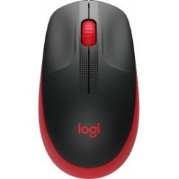 Манипулятор Logitech Wireless Mouse M190 (RTL) USB 3btn+Roll беспроводная 910-005908 black\red