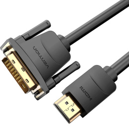 Кабель Vention HDMI 19M/DVI-D Dual link 25M - 2 м. ABFBH