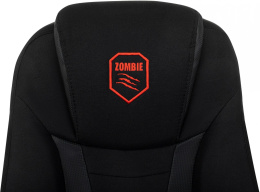 Кресло игровое ZOMBIE 200, на колесиках, ткань/экокожа, черный [zombie 200 b]