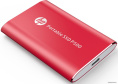 Внешний накопитель HP P500 1TB 1F5P5AA (красный) SSD, USB 3.2 Gen2 (10 Гбит/с), 2.5", металл, цвет красный
