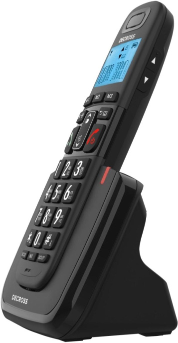 Р/Телефон Dect Decross DC1013 черный АОН
