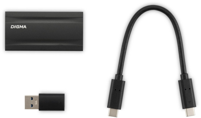 Накопитель SSD Digma USB3.2 Gen2x2 1TB DGSM8001T2MGG MEGA X 1.8" темно-серый