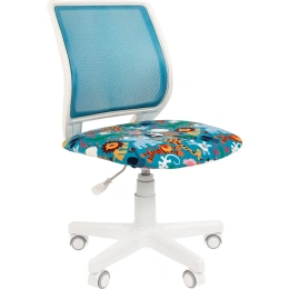Детское компьютерное кресло CHAIRMAN Kids 112 white ткань зоопарк 00-07110392