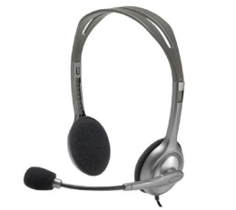Гарнитура Logitech H111 (981-000594) (накладные, акустическое оформление: открытое, материал корпуса: пластик, материал амбушюр: поролон, частотный диапазон: 20-20000 Гц, чувствительность: 100 дБ, цвет: черный)