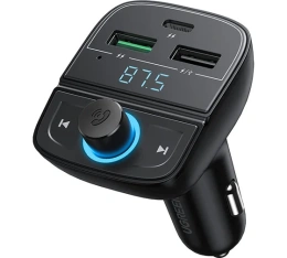 Зарядное устройство автомобильное UGREEN CD229 (80910) FM&Bluetooth Transmitter&Car Charger + TF Slot. Цвет: черный