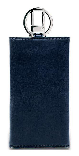Ключница Piquadro Blue Square, кожа натуральная, синий [pc1397b2/blu2]