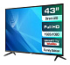 Телевизор LED Prestigio 43" PTV43SS06YCISBK Top WR черный FULL HD 50Hz DVB-T2 DVB-C DVB-S DVB-S2 USB WiFi Smart TV (RUS)