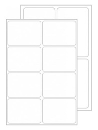 Этикетки Avery Zweckform Living, универсальная, 4л, 70г/м2, белый, 35мм х 47.5мм, 6шт [62025]