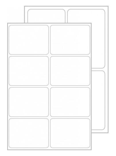 Этикетки Avery Zweckform Living, универсальная, 4л, 70г/м2, белый, 35мм х 47.5мм, 6шт [62025]