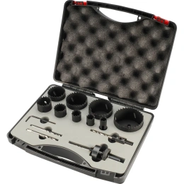 Набор коронок H-Tools Bi-metall 16-67мм HSSE-Co8 14 предметов 04403220