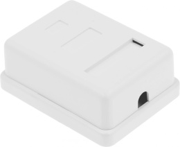 Розетка Hyperline SB1-1-8P8C-C5E-WHRJ45 1 кат.5E UTP бел. упак.:1шт