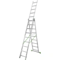 Алюминиевая трехсекционная лестница Новая Высота усиленная 3х9 ступеней 2230309