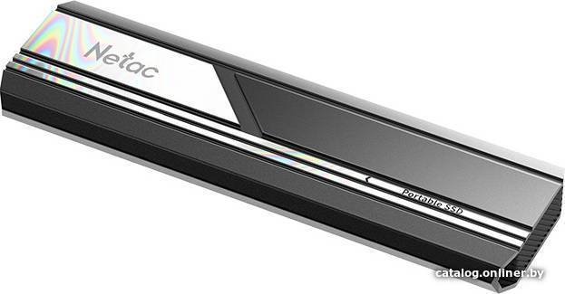 Внешний накопитель Netac ZX10 500GB NT01ZX10-500G-32BK SSD, USB 3.2 Gen2 10 Гбит/с , металл, цвет черный