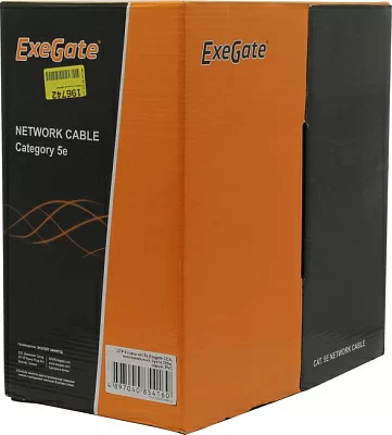 Exegate EX205293RUS Кабель UTP 4 пары кат.5e бухта 305м многожильный CCA