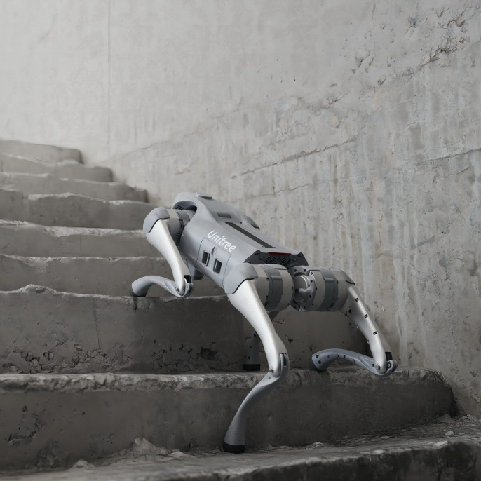 Бионический четырехопорный робот бренда Unitree модели Go2 версии AIR