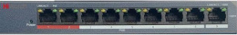 Коммутатор HiWatch DS-S908P B 9x100Мбит/с 8PoE 60W неуправляемый