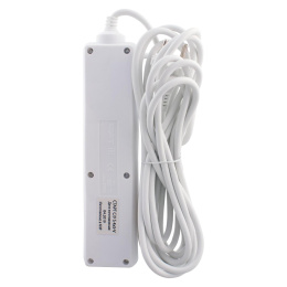 СТАРТ 4670012297765 Удлинитель 4 розетки С/У S 4x5 -V . Заземления нет.Кнопка включения. Длина провода 5,0 м.