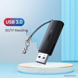 Кардридер UGREEN CM264 60722 USB3.0 Multifunction Card Reader.  Цвет: черный (60722_)