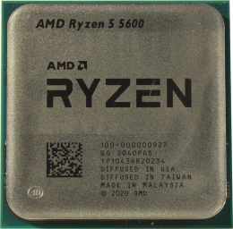 Центральный Процессор AMD RYZEN 5 5600 OEM Vermeer, 7nm, C6/T12, Base 3,50GHz, Turbo 4,40GHz, Without Graphics, L3 32Mb, TDP 65W, SAM4 100-000000927