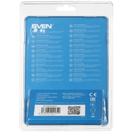 Беспроводная мышь Sven RX-525SW чёрная бесшумн. кл., 5+1кл. 600-1400DPI, Soft-touch, блист. SV-021849