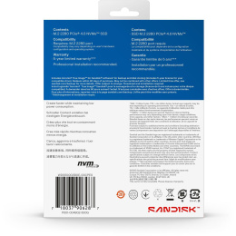 SSD накопитель WD Blue SN5100 500ГБ, M.2 2280, PCIe 4.0 x4,  NVMe,  M.2 [wds500g5b0e]