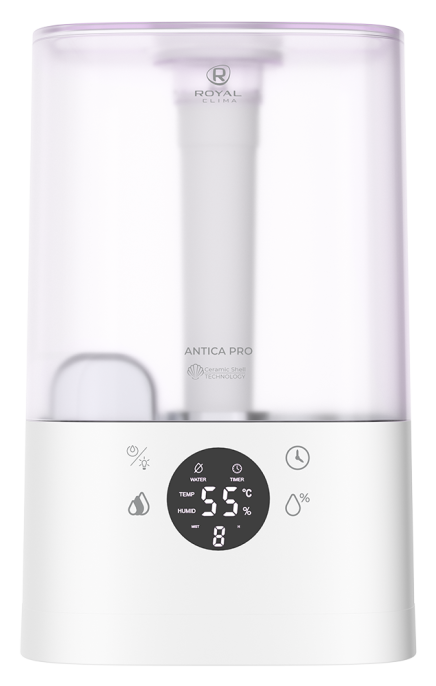Увлажнитель воздуха ультразвуковой Royal Clima RUH-ANP300/4.3E-WT,  4.3л,  белый