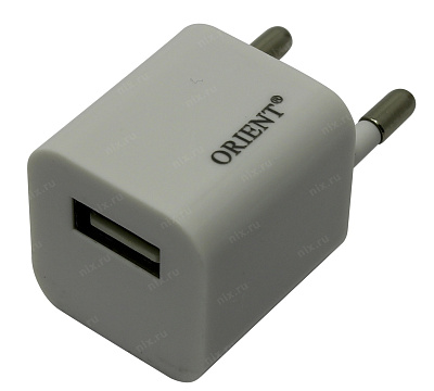 Orient PU-2301 White Зарядное устройство USB (Вх. AC110-240V  Вых.  DC5V 5W  USB)