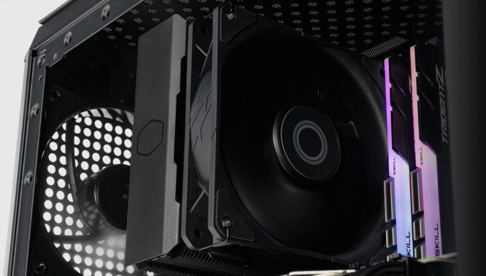 Устройство охлаждения (кулер) Cooler Master Hyper 212,  4-pin,  120мм,  черный,  retail [rr-s4kk-25sn-r1]