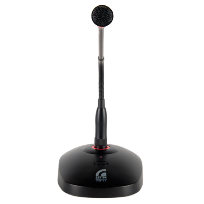 Микрофон настольный Roxton RM-01 с ветрозащитой и кабелем 5 метров