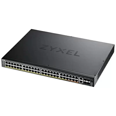Коммутатор L3 Access Zyxel NebulaFlex Pro XGS2220-54FP, rack 19", 48xRJ-45: 1G PoE+ (8 из них PoE++), 2xRJ-45: 1/2.5/5/10G PoE++, 4xSFP+, бюджет PoE 960 Вт