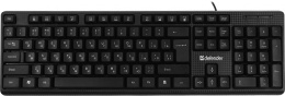 Клавиатура Defender Daily HB-162, проводная, USB, мембранная, черный [45162]