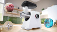Мясорубка Bosch MFWS609W,  белый/ черный