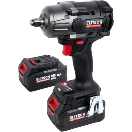 Гайковерт аккумуляторный Elitech CW 2009SL, 20 В, 2x4 Ач, 850 Нм, М12-М24 HD 205748