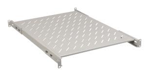 Полка стац. ITK (FS35-600PI-R) 1U 100кг. 19" 600мм серый