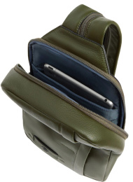 Рюкзак слинг Piquadro Russel CA6764W137/VE2 хаки кожа