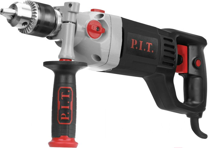 Дрель P.I.T. PSB16-C1 ударная, электрическая, 1100 Вт, ключ. патрон 16 мм, 2 скорости, 0-280/0-1400 об/мин