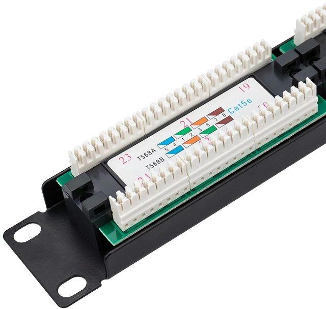 Патч-панель Rexant (04-0021) 19" 1U 24xRJ45 кат.5E UTP