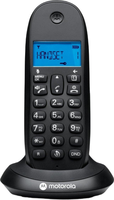 Радиотелефон Motorola C1001CB+, черный [107c1001сb+]
