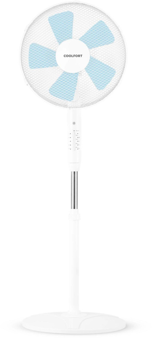 Вентилятор напольный Coolfort CF-2033 40Вт скоростей:3 ПДУ белый