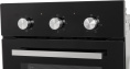 Духовой шкаф электрический LEX EDM 4570 BL,  53л,  дверца с 2 стеклами,  стекло черное