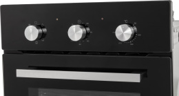 Духовой шкаф электрический LEX EDM 4570 BL,  53л,  дверца с 2 стеклами,  стекло черное